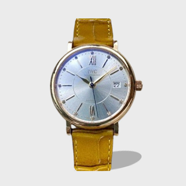 포르토피노 레이디 로즈골드 그레이 다이얼 레더 스트랩 / V7 IW458116 / 37mm / 크기 37mm Cal.2892 무브