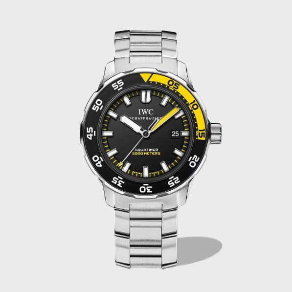 아쿠아타이머 스틸 블랙 다이얼 SS 브레이슬릿 / IWS IW356808 / 44mm / 크기 44mm Cal.2892 무브