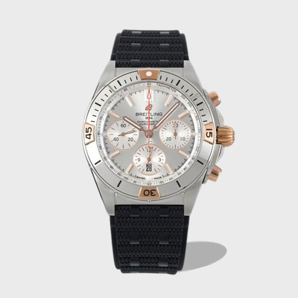 크로노그래프 크로노맷 실버 다이얼 러버 스트랩 / TF IB0134101G1A1 / 42mm / cal.7750 크로노그래프 기계식 무브먼트