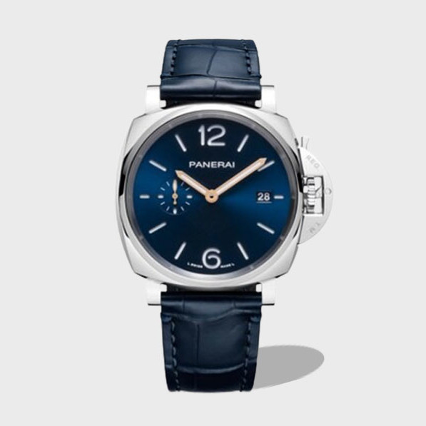 루미노르 블루 다이얼 레더 스트랩 / VS PAM01274 / 44mm / Svenpei 독점 무브먼트 P900, 송아지 가죽 스트랩