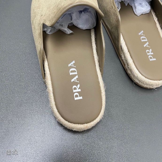 남성 가죽 뮬 슬리퍼