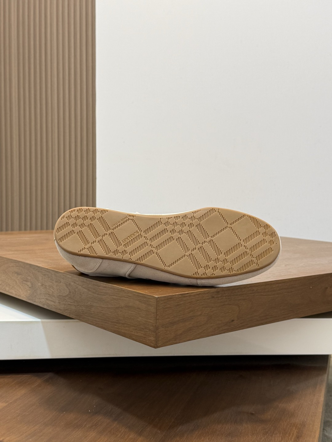 체크 코튼 블렌드 스니커즈
