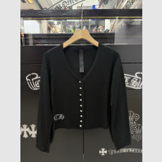 라인스톤 덩굴 하트 실버 버튼 가디건