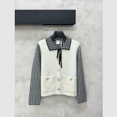 하운즈투스 패치워크 리본 니트 크롭 자켓